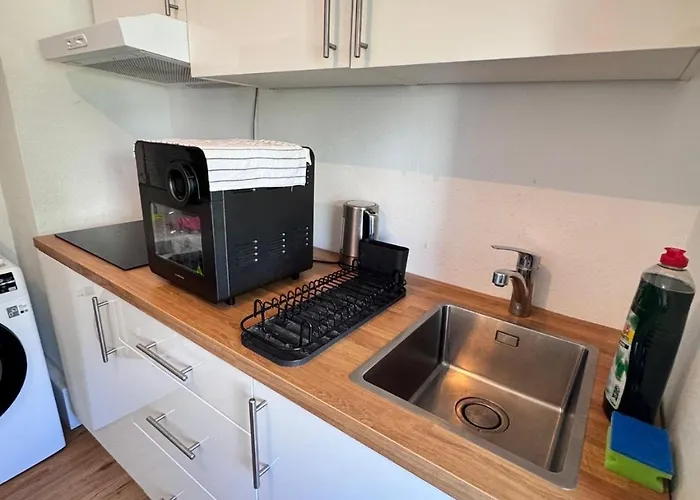 公寓 M1 3 Betten 40qm Kleine Komplett Stadtmittte 美因茨